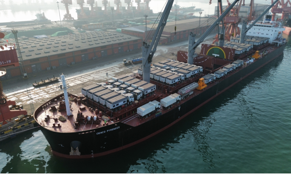 Bertling China Successfully Transports 100 SANY Dump Trucks 