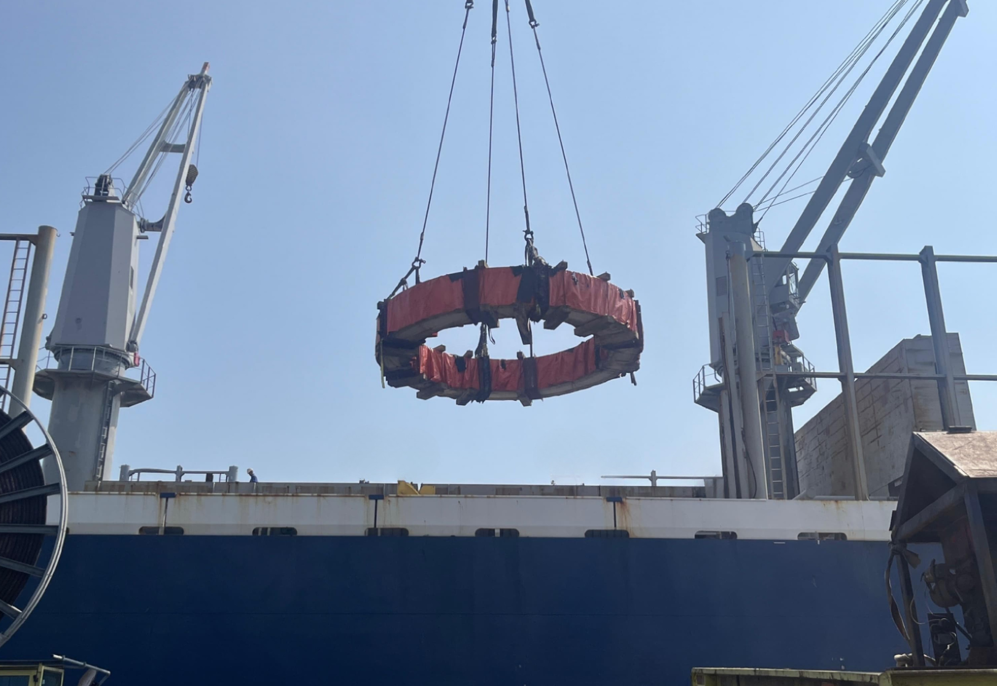 Heavy Kiln Tyre Transport Across Three Cities in Indonesia