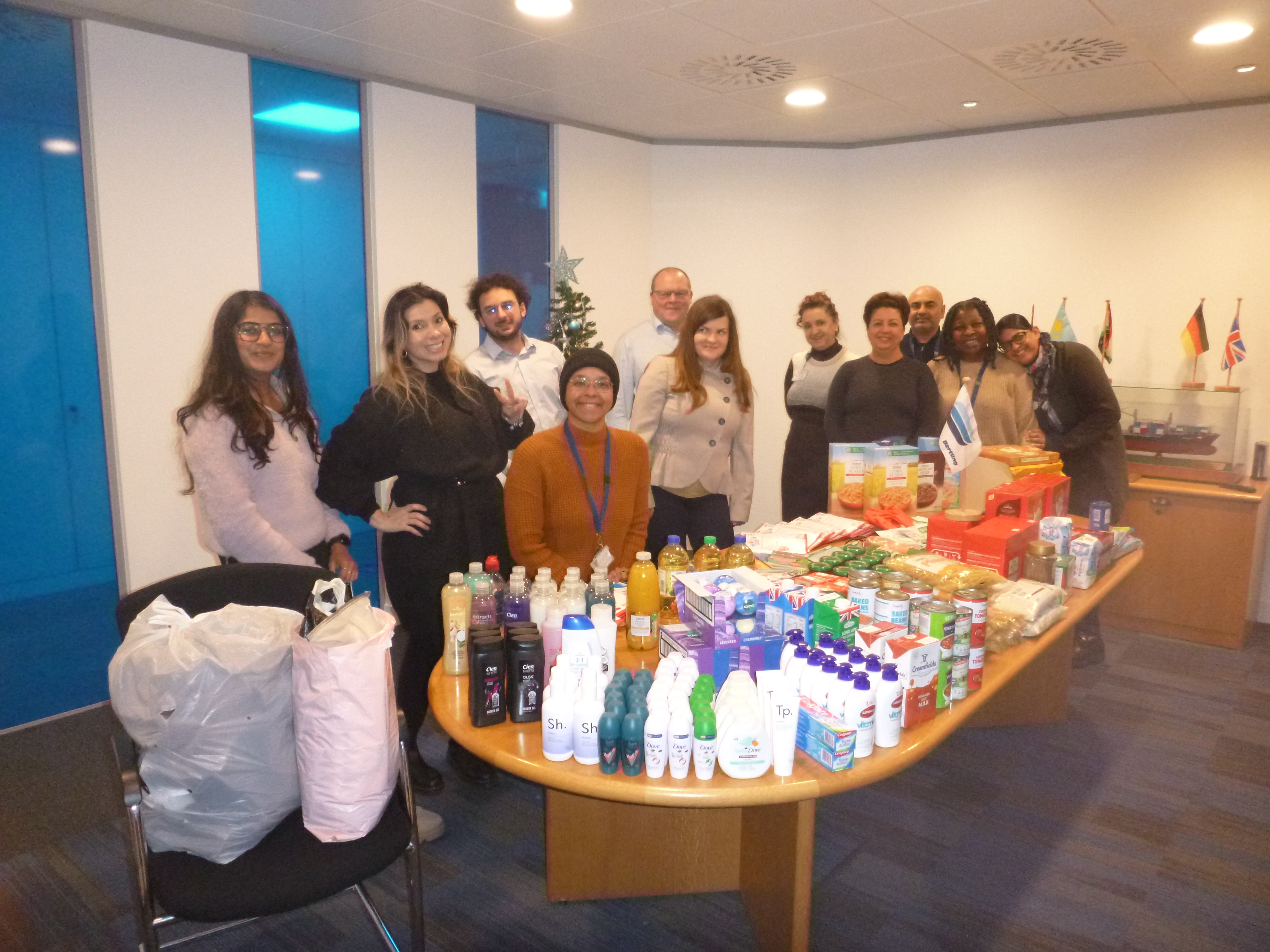 Bertling Logistics UK donates and volunteers at the Burnt Oak Community Food bank