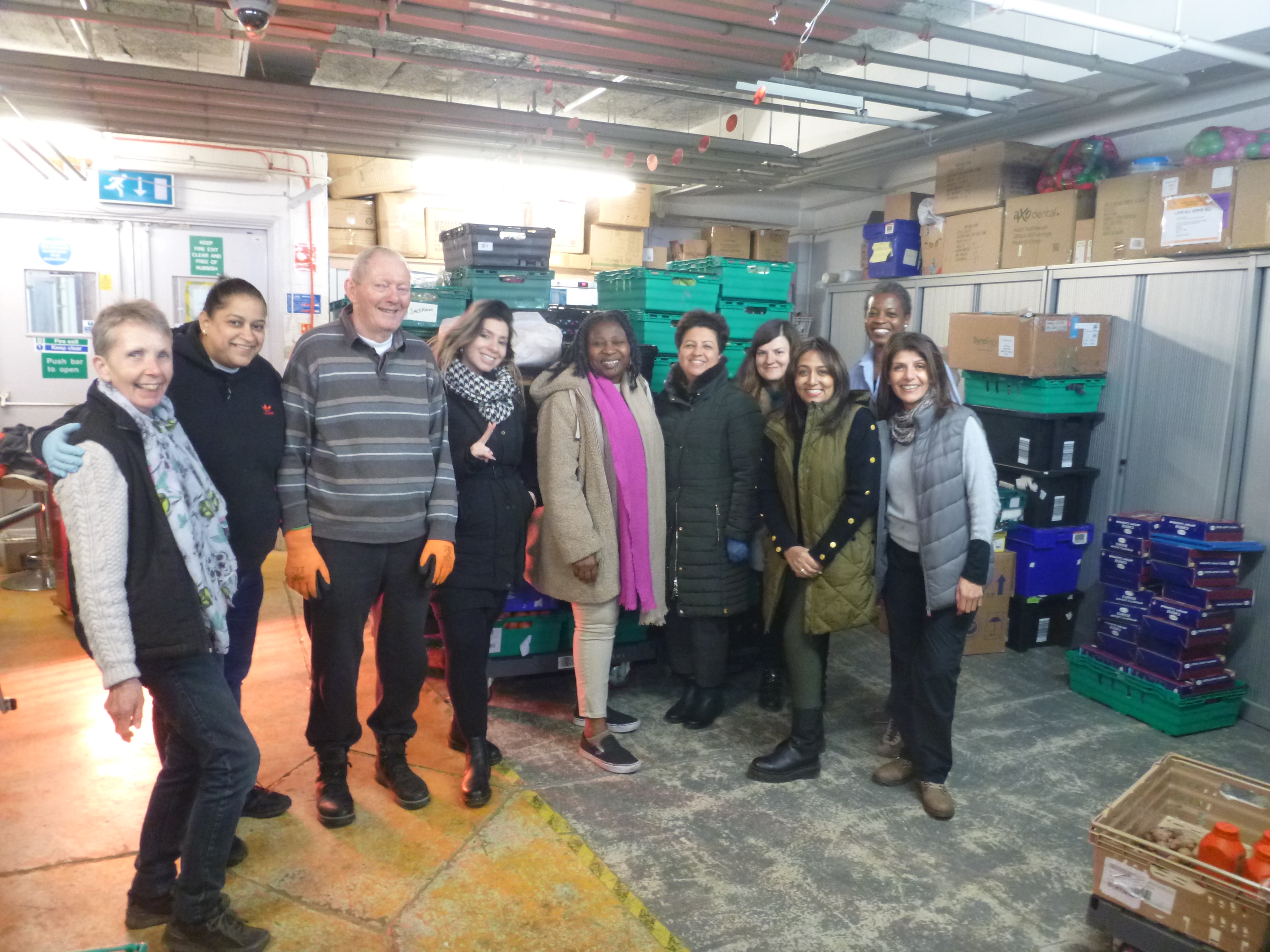 Bertling Logistics UK donates and volunteers at the Burnt Oak Community Food bank