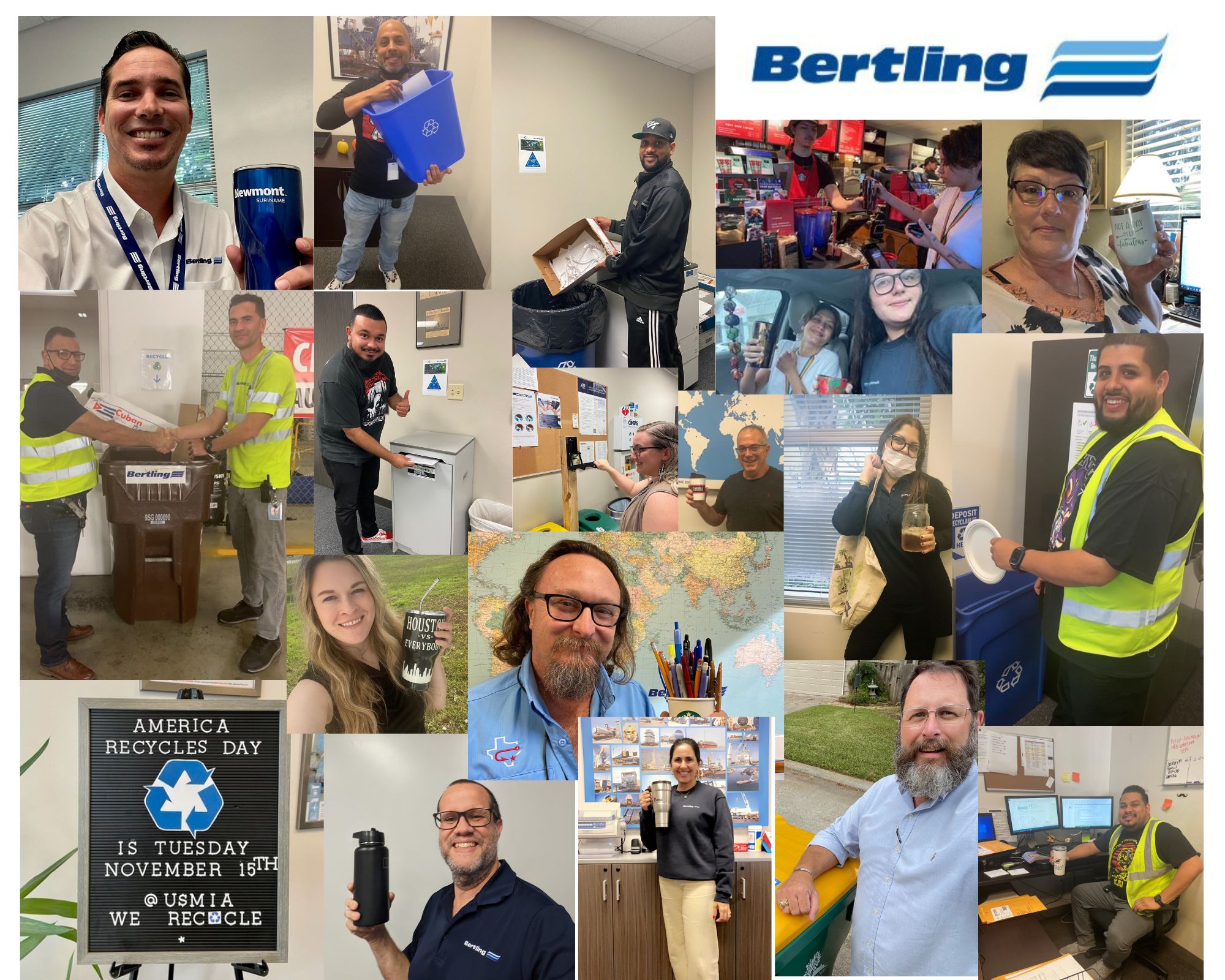 America Recycles Day - Bertling in USA take action