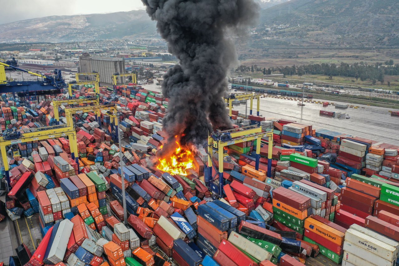 Fire at Turkey’s Iskenderun port halts operations