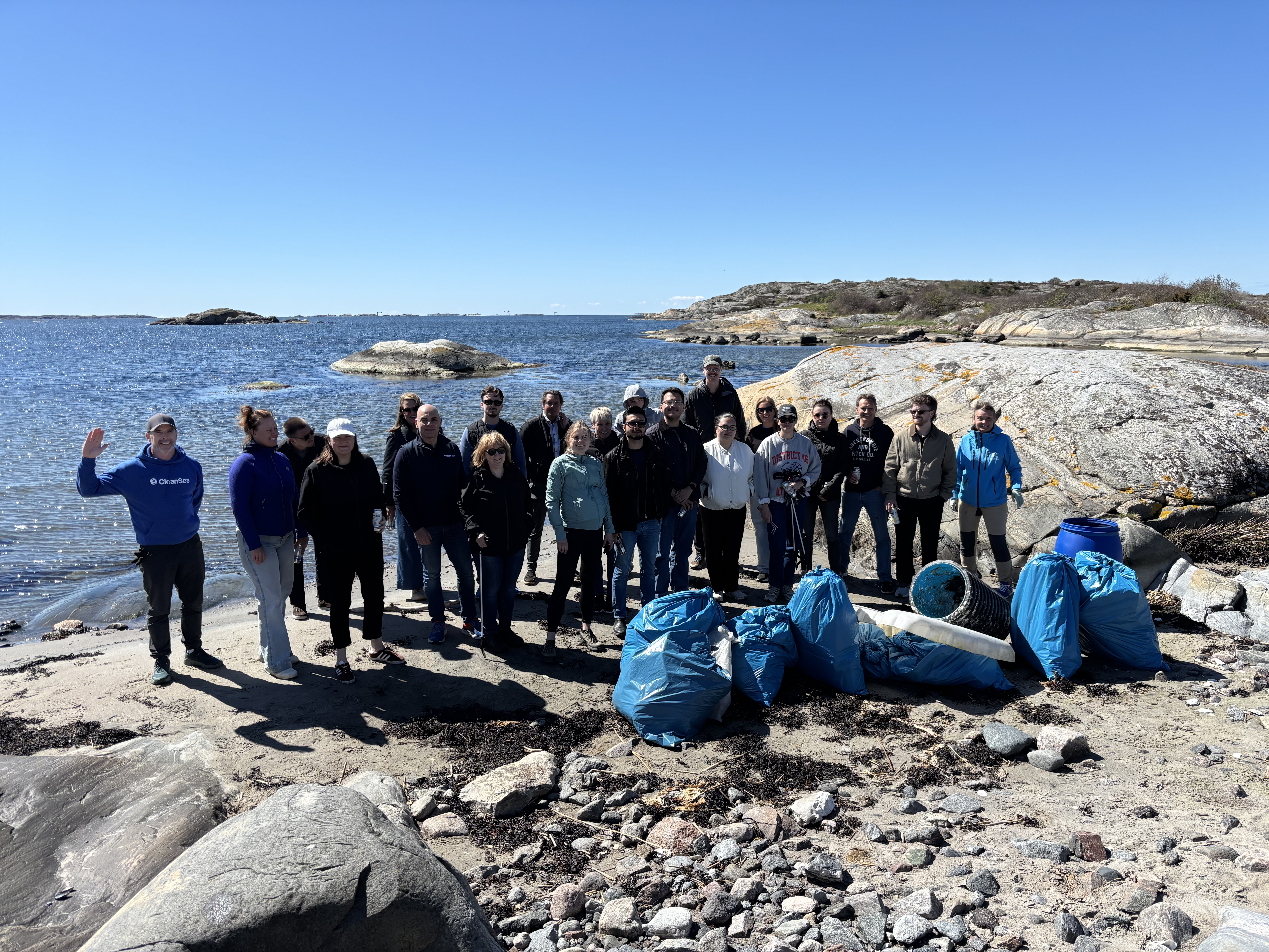 Swedish Team Joins Forces with CleanSea for Coastal Cleanup Initiative