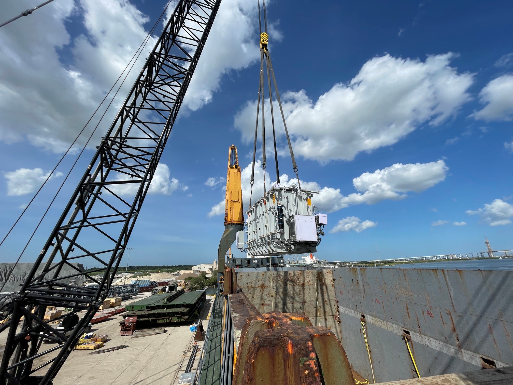 Transport of Two 84-Ton Power Transformers from Colombia to Texas 