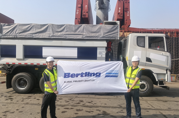 Bertling China Successfully Transports 100 SANY Dump Trucks 