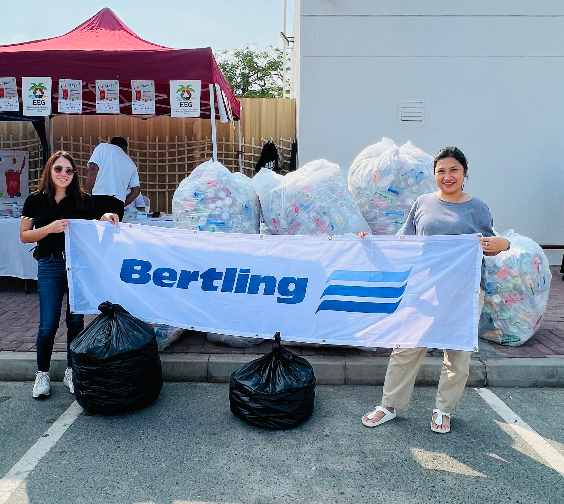 Bertling Dubai participates in Green Initiative - Can Collection Success
