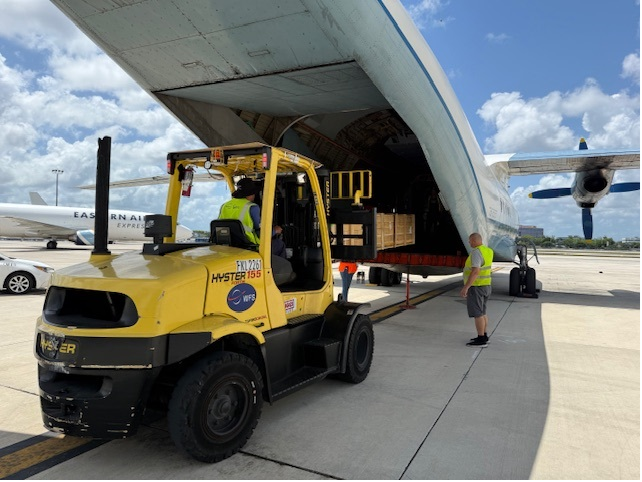 Bertling Logistics successfully performed an air charter shipment to Suriname