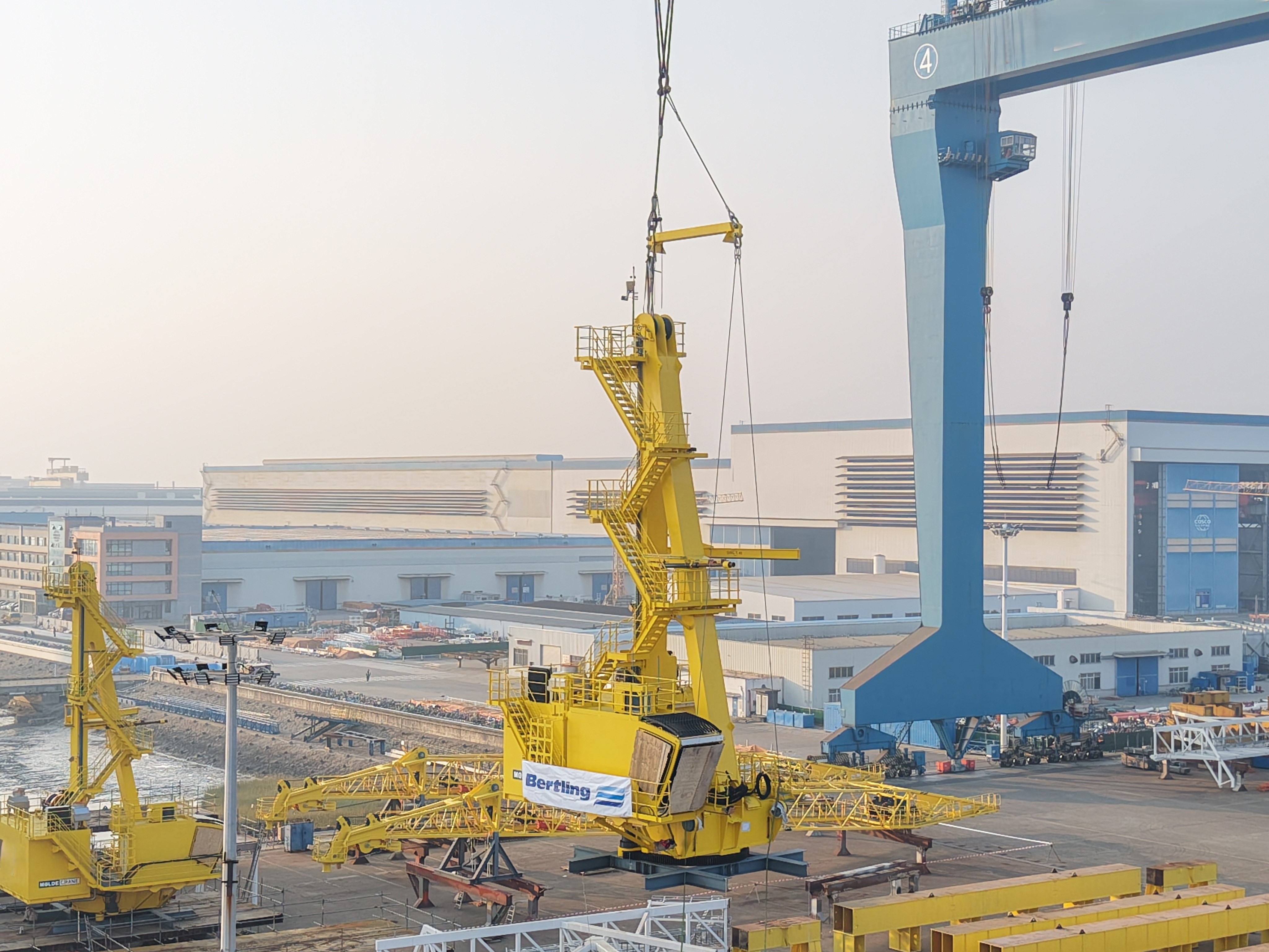 Delivery of Two Deck Crane Packages from South Korea to China