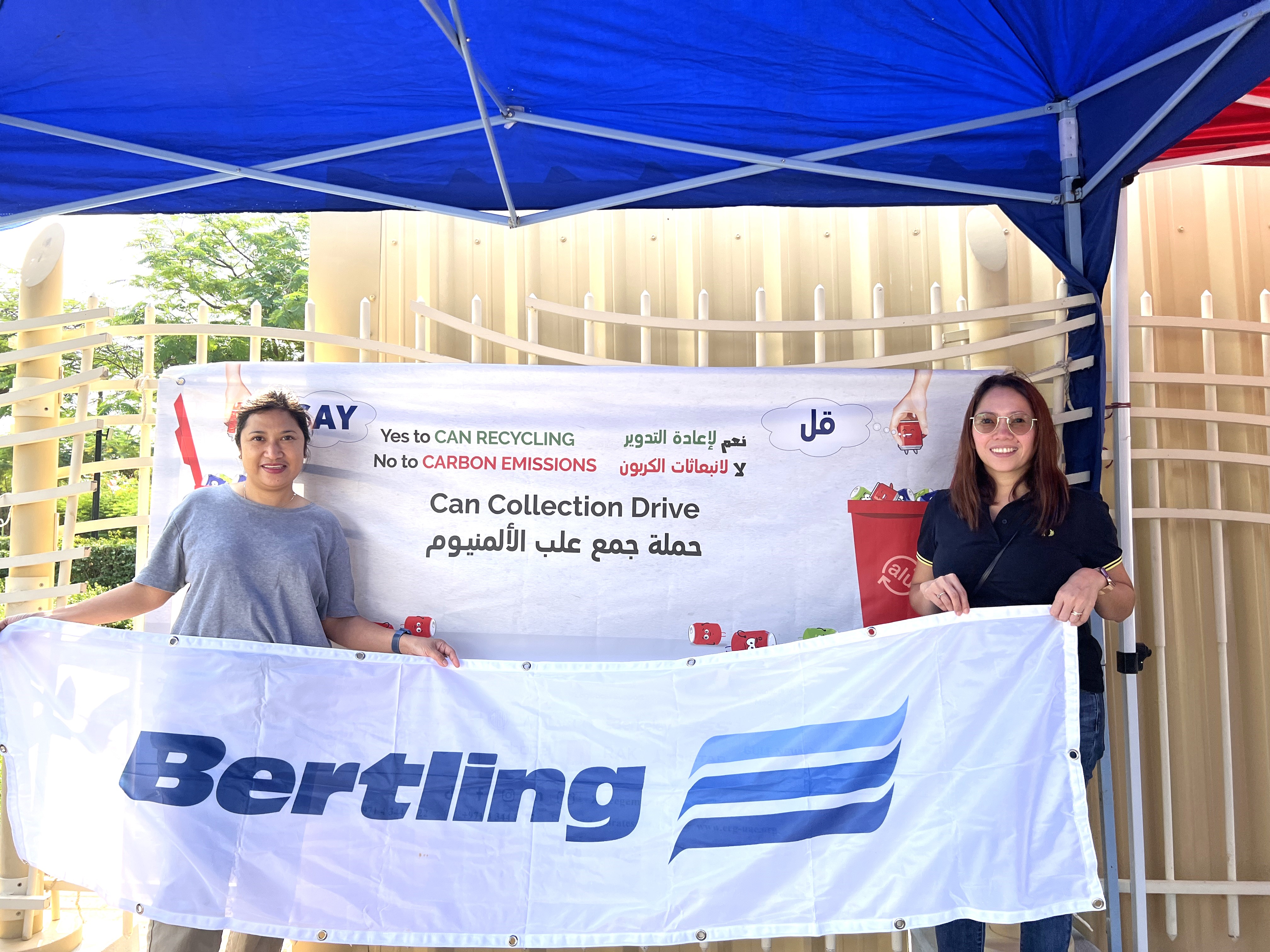 Bertling Dubai participates in Green Initiative - Can Collection Success
