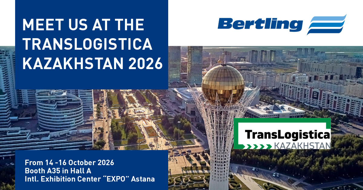 Bertling Logistics is at TransLogistica Kazakhstan 2026 this October