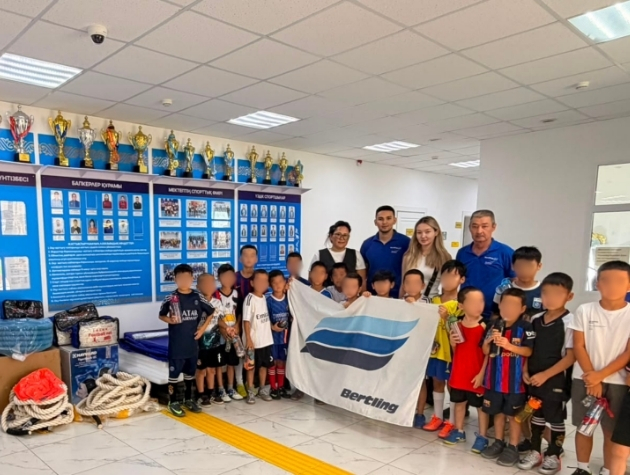 Bertling Kazakhstan donates to Central Stadium in Kulsary